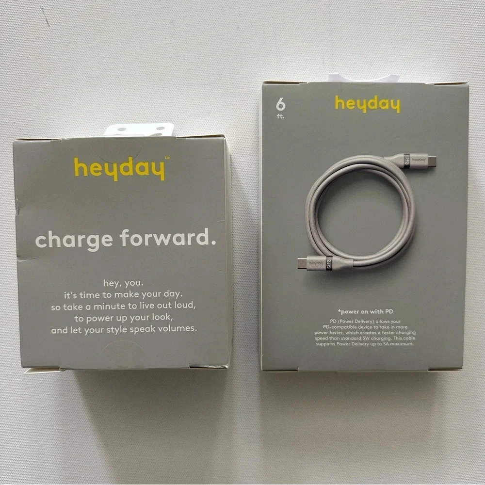Heyday Avocado Design Wall Charger with USB-C Cable